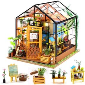 img 4 attached to Развитие творчества с ZNCMRR DIY миниатюрный деревянный домик: раскрой своего внутреннего ремесленника!