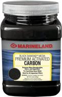 marineland black diamond premium activated carbon: top-quality filter media for aquariums in blacks & grays (10 ounces) logo