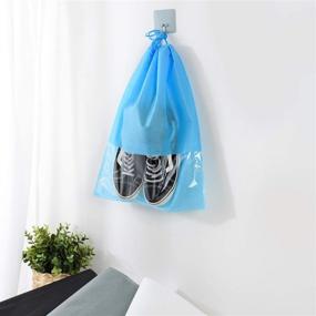 img 1 attached to Storage Non Woven Drawstring Transparent Window