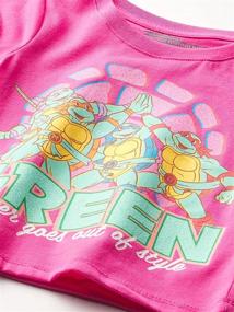 img 3 attached to Teenage Mutant Ninja Turtles T Shirt Girls' Clothing and Tops, Tees & Blouses