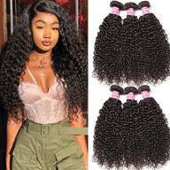 🌟 ali julia brazilian virgin curly hair weave - 8a grade 100% unprocessed human hair extensions, 1 bundle natural color, 95-100g/pc, 22-inch length logo