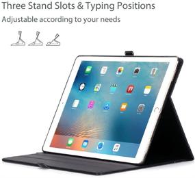 img 1 attached to 📱 Профессиональный чехол ProCase для iPad Pro 12.9 2017/2015 - Премиальный стенд-кавер с держателем для Apple Pencil (Черный)