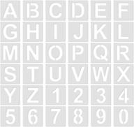 4-дюймовые наборы шаблонов для букв из 36 частей для рисования - деревянные алфавиты для горения - многоразовые шаблоны из пластика для цифр - капитальные шаблоны для каллиграфии и набора букв на холсте, для изготовления открыток. логотип