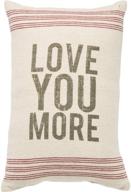 🌈 primitives by kathy striped love you more pillow, 10 inches x 15.5 inches logo