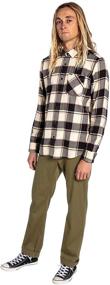 img 1 attached to 👕 Volcom Caden Bleached Flannel Sleeve Men's Clothing for Enhanced SEO