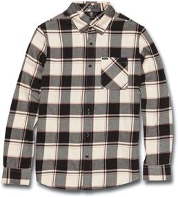 img 3 attached to 👕 Volcom Caden Bleached Flannel Sleeve Men's Clothing for Enhanced SEO