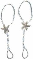 ✨ сверкающие босоножки с кристаллической звездой: идеальное рейнстоун браслет для цветочных девочек на пляжных свадьбах. логотип