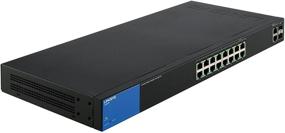 img 4 attached to Linksys LGS318P 16-Port Gigabit Poe+ Smart Managed Switch - 125W, with 2 Gigabit, 2 SFP Ports, in Black