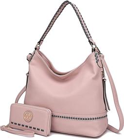 img 4 attached to 👜 Стильные сумки Hobo коллекции MKF: мягкая женская сумка из PU-кожи с модной ручкой сверху – Найдите идеальную плечевую сумку!