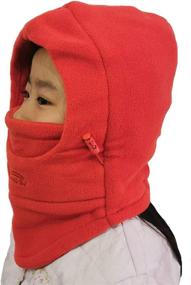 img 3 attached to Winter Windproof Ski Hat for Kids: Leories Thick Warm Face Cover Cap with Adjustable Fit