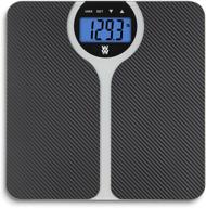 🔢 ww scales by conair: carbon fiber design bmi bathroom scale - 400 lbs. capacity, track bmi for 4 users logo