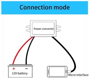 img 1 attached to Waterproof DC-DC 12V to 5V 3A Micro USB Converter: Ideal Power Regulator for Car Smartphones