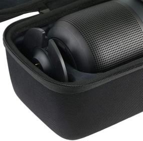 img 1 attached to 🔊 Khanka Hard Travel Case: Ideal Replacement for Bose Portable Smart Speaker (Square Triple Black) - Secure Protection!