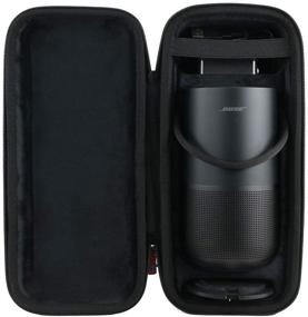 img 4 attached to 🔊 Khanka Hard Travel Case: Ideal Replacement for Bose Portable Smart Speaker (Square Triple Black) - Secure Protection!