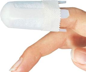 img 2 attached to Dukal Finger Guards - Set of 12 Plastic Finger Protectors for Experts and Individuals. Various Sizes. Ideal for both Fingers and Toes. Extended Length. Disposable Healthcare Accessories.