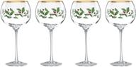 optimized lenox 🍷 holiday 4-piece wine glass set logo