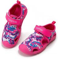 π casamiel kids toddler water shoes β outdoor sports quick-dry sandals for boys and girls - hook-and-loop beach pool garden play shoes logo