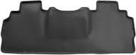 husky liners 60851: premium black floor mat for dodge ram 1500/2500/3500 mega cab logo