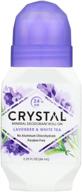 long-lasting protection: crystal mineral deodorant roll-on, lavender & white tea (2.25 oz) - pack of 2 logo