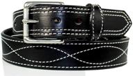 👔 premium harness leather work belt for men: durability and style combined logo