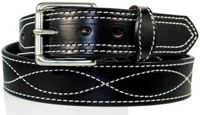 img 1 attached to 👔 Premium Harness Leather Work Belt for Men: Durability and Style Combined