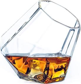 img 4 attached to 🥃 Dragon Glassware Diamond Whiskey Glasses - Premium Barware for Scotch, Bourbon, Liquor, Cocktails - Ideal Christmas Gifts with Exquisite Packaging - 10-Ounce, Set of 2