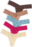 hanky panky signature thong 5 pack women's clothing logo