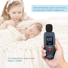 img 3 attached to 🔊 Handheld Sound Level Meter with LCD Display - Mini Digital Decibel Tester and Alarm (30-130dBA)