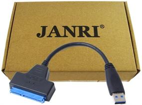 img 1 attached to JANRI USB 3.0 to SATA Adapter Hard Drive Reader Cable for 2.5 inch SSD/HDD Drives - SATA to USB 3.0 External Converter - Universal SATA I/II/III Converter (SATA-USB 3.0 Connector Cable)