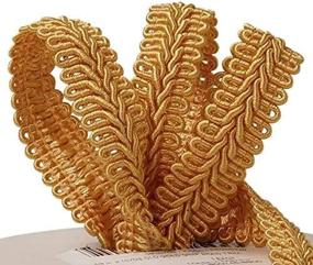 img 3 attached to 🌟 Shop the Classic Elegance of Old Gold Gimp Braid Trim - 5/8" X 10 Yards