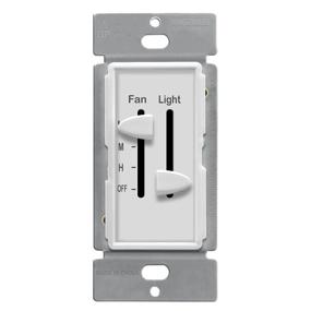 img 4 attached to 🔧 ENERLITES 3-Speed Ceiling Fan Control and LED Dimmer Light Switch, Single Pole Light Fan Switch, 2.5A Load, 300W Incandescent, No Neutral Wire Required, White - Model 17001-F3-W
