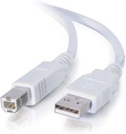 кабель usb 2.0 c2g, 6,56 фута (2 м), белый - кабель usb а к в (cables to go 13172) логотип