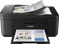 🖨️ canon pixma tr4527 all-in-one wireless color photo printer: scanner, copier & fax - black logo