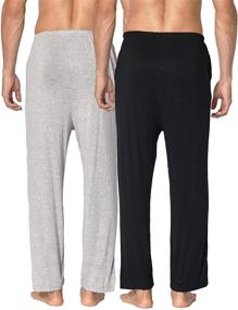 img 3 attached to Premium Locachy Pockets Lightweight Bottoms - X-Large Men's Apparel for Sleep & Lounge