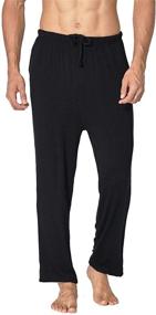 img 1 attached to Premium Locachy Pockets Lightweight Bottoms - X-Large Men's Apparel for Sleep & Lounge