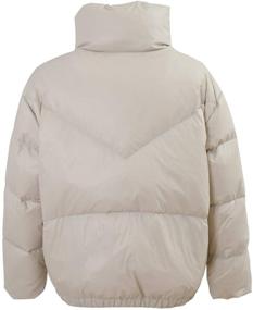 img 3 attached to Women's Winter Thick High Stand Collar Puffer Down Jacket