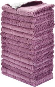 img 4 attached to 🧽 Super Absorbent Small Reusable Cleaning Cloths - Pack of 16, 6 x 10 Inch - Multipurpose Kitchen Dish Towels for Quick-Drying Tableware, Furniture, and More