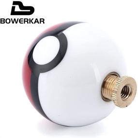 img 1 attached to Pokeball Gear Shift Knob - 2.15 Inches, Compatible with Most Car Models, 4 5 6 Speed - Includes Adapters