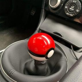 img 2 attached to Pokeball Gear Shift Knob - 2.15 Inches, Compatible with Most Car Models, 4 5 6 Speed - Includes Adapters