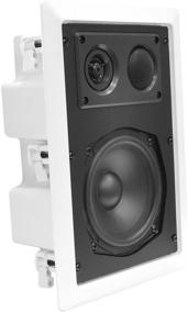 img 2 attached to 🔊 Pyle PDIW87 White Ceiling Wall Mount Enclosed Speaker - 400W Stereo In-wall/In-ceiling 8" Full Range Deep Bass Speaker System - Flush Mount | 50Hz-20kHz Frequency Response