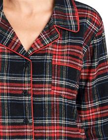 img 1 attached to Ashford Brooks Womens Flannel Nightshirt Women's Clothing for Lingerie, Sleep & Lounge