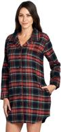 ashford brooks womens flannel nightshirt women's clothing for lingerie, sleep & lounge logo