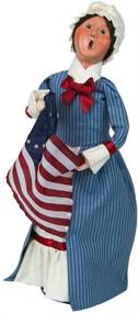 img 4 attached to ❤️ Betsy Ross Caroler Figurine #554W: A Stunning Historical Collectible by Byers' Choice