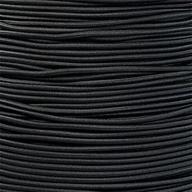 🧶 usa-made 1/8 inch shock cord by paracord planet - available in 10, 25, 50, and 100 feet (black, 100 feet) логотип