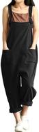 👖 plus size women's casual overalls - baggy wide leg loose rompers jumpsuit logo
