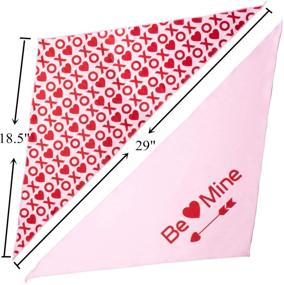 img 3 attached to BoomBone Valentines Bandana Triangle Scarf
