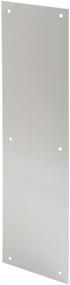 img 2 attached to 🚪 Highly Efficient and Durable Prime-Line J 4581 Push Plate for Doors - 4 x 16 inches - Satin Aluminum