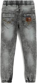 img 3 attached to Chopper Club Tapered Denims Joggers Boys' Clothing - Jeans