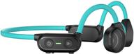 🎧 wireless bluetooth 5.0 bone conduction headphones for outdoor activities (cyan green) logo