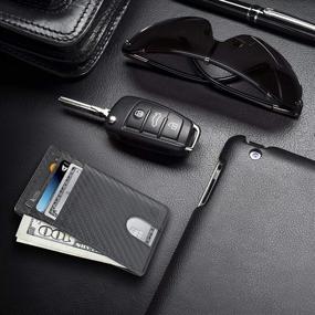 img 2 attached to 💼 Sleek Leather Men's Minimalist Wallets for Slim Elegance